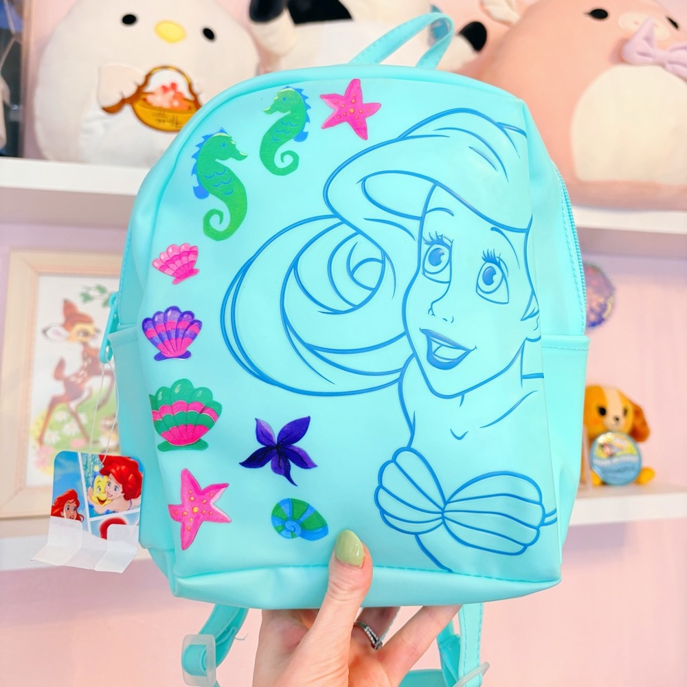 Disney’s The Little Mermaid Ariel Plastic Mini Backpack 🐠💕 NWT!
